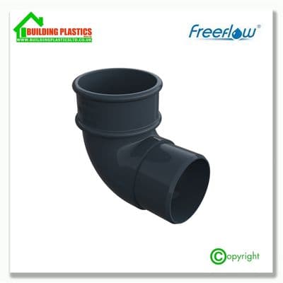92.5 Degree Bend 68mm Round Downpipe Anthracite Grey|Freeflow