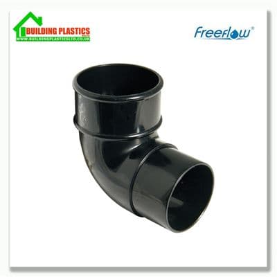 92.5 Degree Bend 68mm Round Downpipe Black|Freeflow