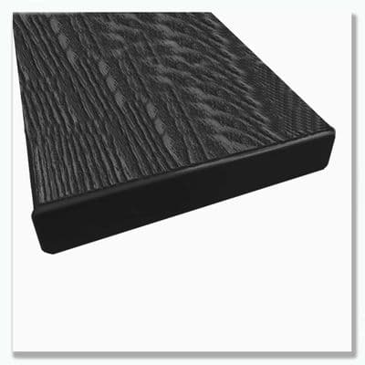 Anthracite Composite Decking End Caps 24mm x 146mm  Push Fit Board Finishing Caps