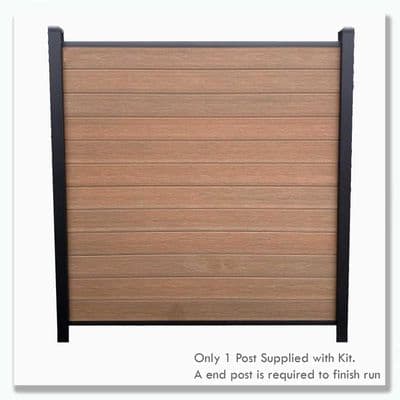 Armour 7h Cedar - Composite Fence Kit 6ft - (Aluminium Post)