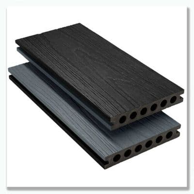 Armour 7H Light Grey / Charcoal Composite Decking Board  3.6m x 138mm x 23mm