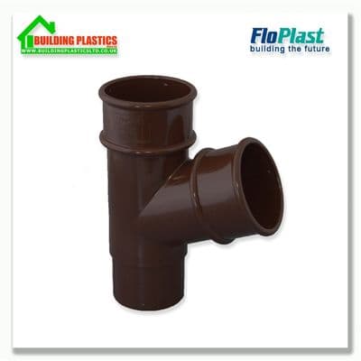 Branch 50mm Minflo Round Pipe Brown