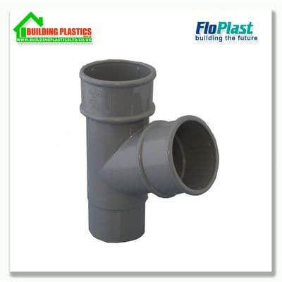 Branch 50mm Minflo Round Pipe Grey