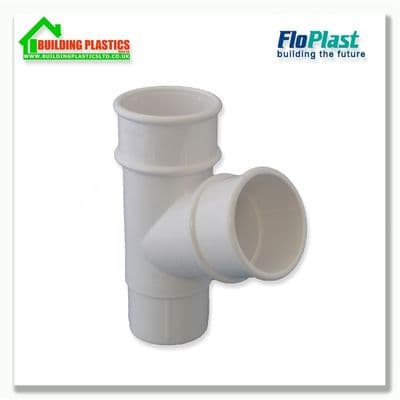 Branch 50mm Minflo Round Pipe White