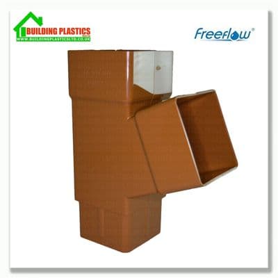 Branch 65mm Square Downpipe Caramel | Freeflow