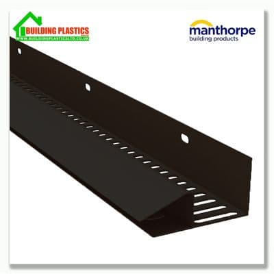 Continuous Soffit to Wall Ventilator 2.4m Length | Black