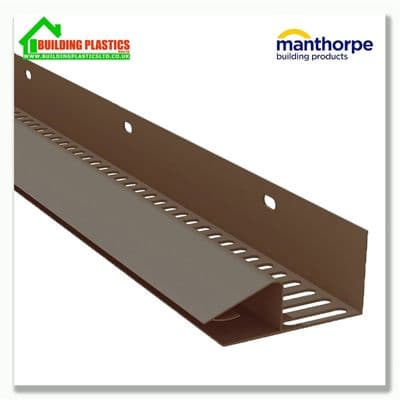 Continuous Soffit to Wall Ventilator 2.4m Length | Brown