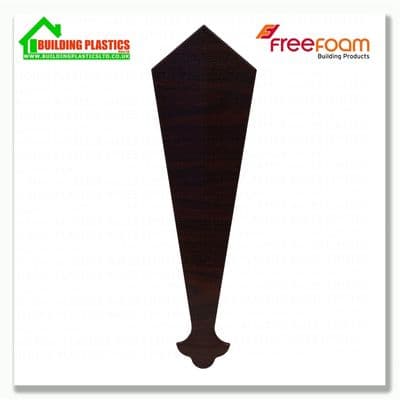 Decorative Finial 340mm Rosewood Woodgrain