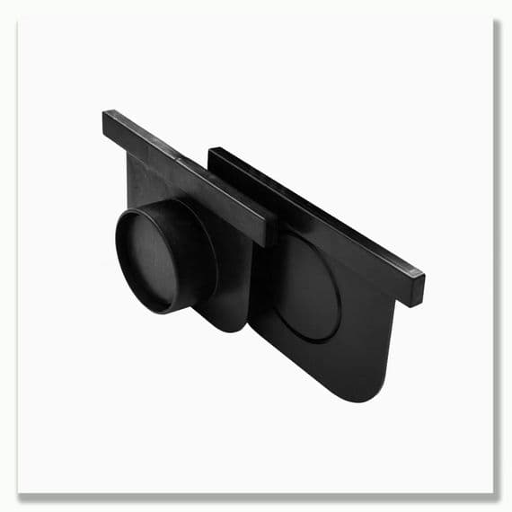 DekDrain A15 Channel Drainage Black Plastic Top - 1m Length | Building Plastics Tele 0333 050 0585