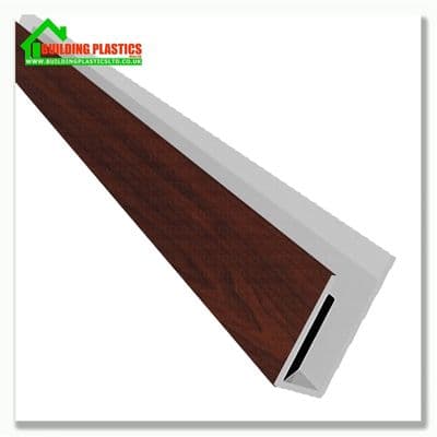 Edge Finishing Trim (J Trim) 2 Lengths  x 2.5m Rosewood Woodgrain