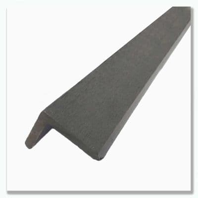 Evolved Anthracite Composite L Trim 3.6m  53mm x 41mm Decking Edge & Corner Trim