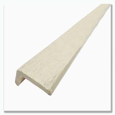 Evolved Ash White Composite L Trim 3.6m  53mm x 41mm Decking Edge & Corner Trim