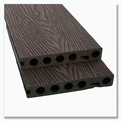 Evolved Brown Composite Decking End Board 3.6m (148mm x 25mm)
