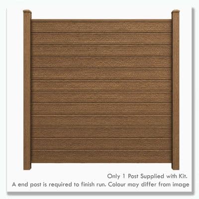 Evolved Brown - Composite Fence Kit 6ft - (Composite Post)