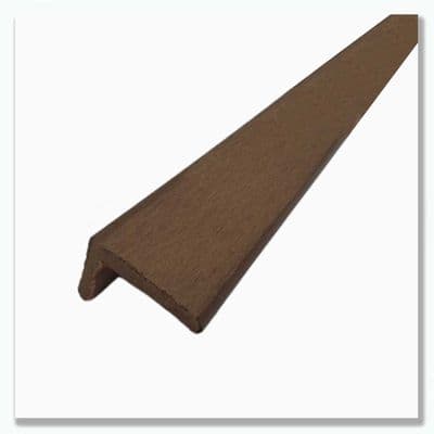 Evolved Brown Composite L Trim 3.6m  53mm x 41mm Decking Edge & Corner Trim