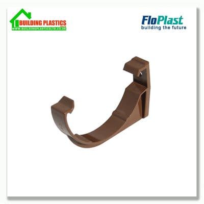 Fascia Bracket 76mm Floplast MiniFlo Brown