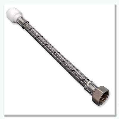 Flofit+ Push Fit Flexi Hose With Tap Connector - 15mm x 1/2