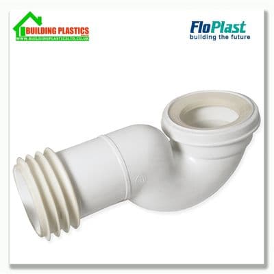 Floplast SP100 Swan Neck Soil Pan Connector - White