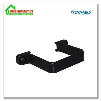 Flush Fit Pipe Clip 65mm Square Downpipe Black