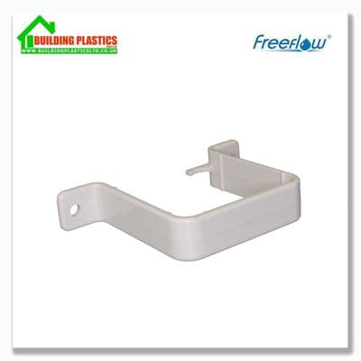 Flush Fit Pipe Clip 65mm Square Downpipe White