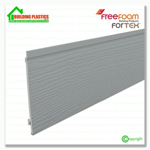 Fortex 170mm Weatherboard 5m | Storm Grey | Building Plastics Tele 01495 221630