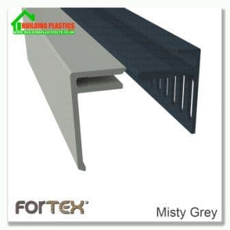 Fortex 25mm Multi Vented Cover Trim 3m | Misty Grey