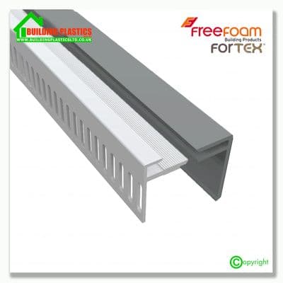 Fortex 25mm Multi Vented Cover Trim 3m | Storm Grey