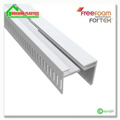 Fortex 25mm Multi Vented Cover Trim 3m | White