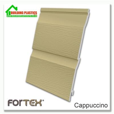 Fortex 333mm Double Shiplap 2.5m | Cappuccino
