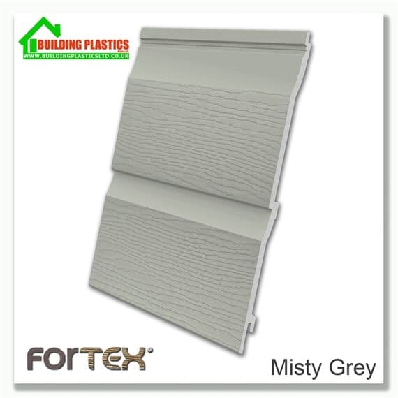 Fortex 333mm Double Shiplap 5m | Misty | Building Plastics