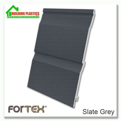 Fortex 333mm Double Shiplap 5m | Slate Grey