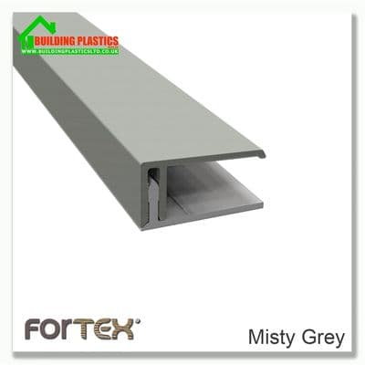 Fortex Two Part Edge Trim 3m | Misty Grey