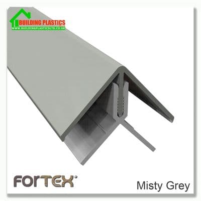 Fortex Two Part External Corner 3m | Misty Grey
