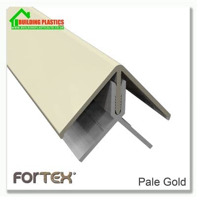 Fortex Two Part External Corner 3m | Pale Gold