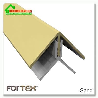 Fortex Two Part External Corner 3m | Sand