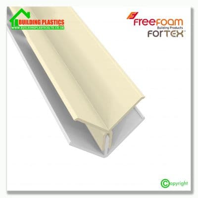 Fortex Two Part Internal Corner 3m | Pale Gold