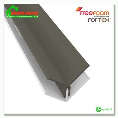 Fortex Two Part Internal Corner 3m | Quartz Grey