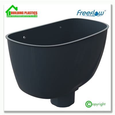 Hopper Box 68mm Round Pipe Anthracite Grey