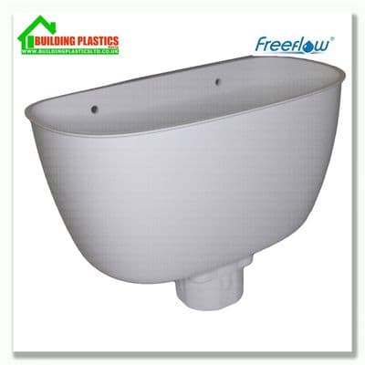Hopper Box 68mm Round Pipe White
