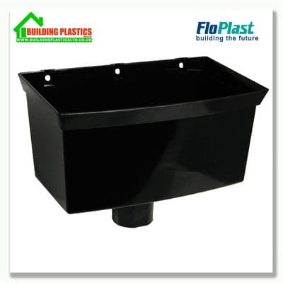 Hopper Box Fits 68mm Round/65mm Square Pipe Black