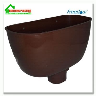 Hopper Box Fits 68mm Round/65mm Square Pipe Brown