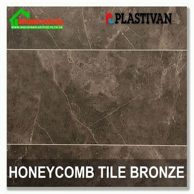 Large Tile Bronze Wall Panel 1m x 2.4m | Plastivan