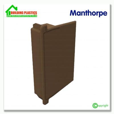 Manthorpe Linear Dry Verge Eaves End Cap | Brown