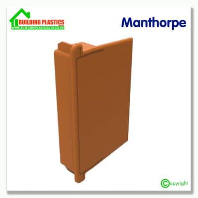 Manthorpe Linear Dry Verge Eaves End Cap | Terracotta