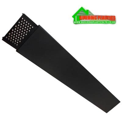 Manthorpe Linear SmartVerge PVCu Left Hand | Black