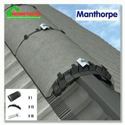 Manthorpe Roll Out Dry Vent Ridge System - Black 6m Pack