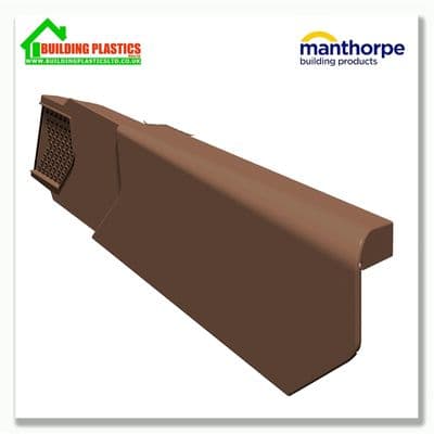 Manthorpe SmartVerge Left hand PVCu Unit | Brown