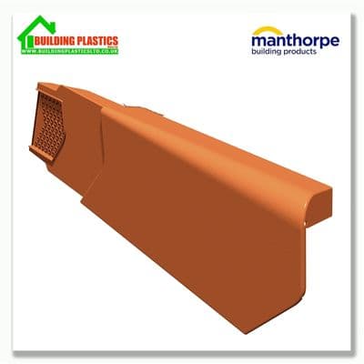Manthorpe SmartVerge Left hand PVCu Unit | Terracotta