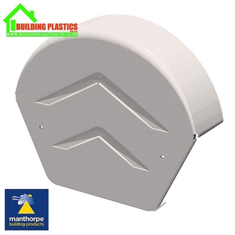 Manthorpe SmartVerge PVCu Rounded Ridge End Cap | Black | Building ...