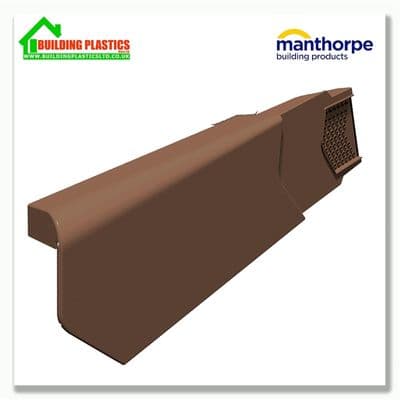Manthorpe SmartVerge Right hand PVCu Unit | Brown